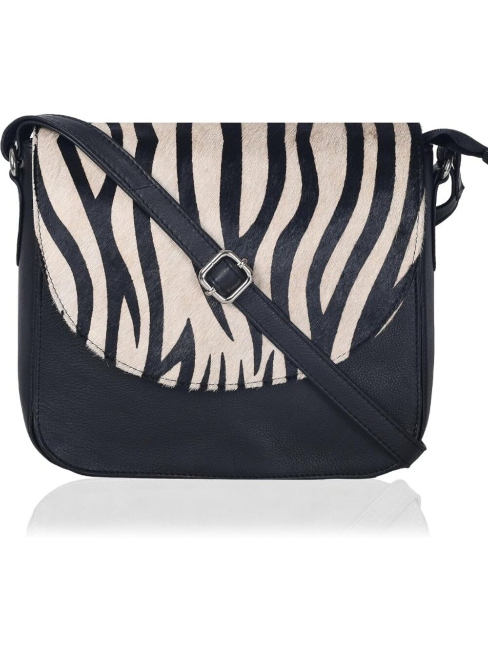 Stylish Genuine Leather Crossbody Bag for Women with Adjustable Strap - Chic
